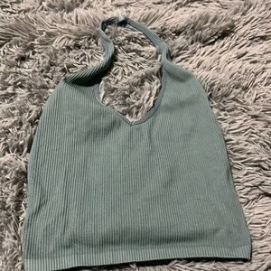 teal halter top small